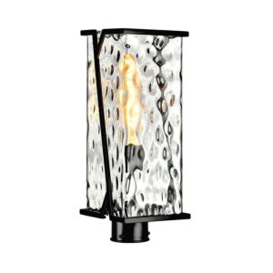 Waterfall  Outdoor Post Lantern in Matte Black by ELK Home