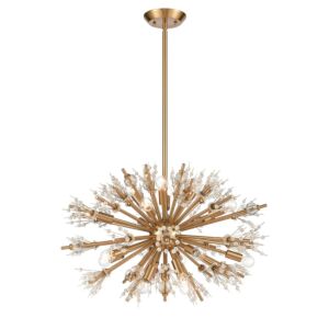 Starburst  Chandelier in Satin Brass by ELK Home