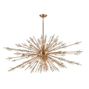 Starburst 31 Light Chandelier in Satin Brass by ELK Home