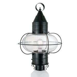 Classic Onion  Outdoor Post Lantern in Black by ELK Home