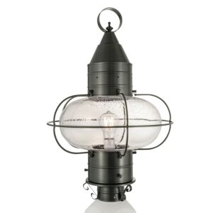 Classic Onion  Outdoor Post Lantern in Gunmetal by ELK Home