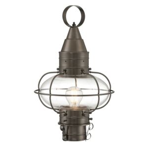 Classic Onion  Outdoor Post Lantern in Bronze by ELK Home