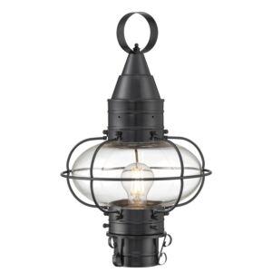 Classic Onion  Outdoor Post Lantern in Gunmetal by ELK Home