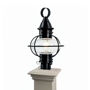 American Onion  Outdoor Post Lantern in Black by ELK Home