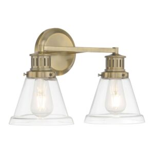 Alden  Bathroom Vanity Light in Antique Brass by ELK Home