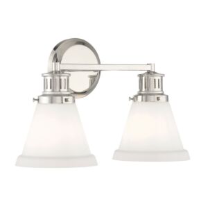 Alden  Bathroom Vanity Light in Polished Nickel by ELK Home