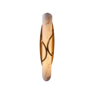 Gypsum LED Wall Sconce in True Brass by Kalco