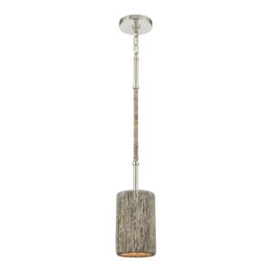 Abaca  Mini Pendant in Polished Nickel by ELK Home