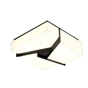 Candeau LED Flush Mount in Matte Black by ELK Home