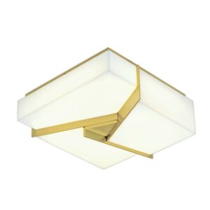 Candeau LED Flush Mount in Satin Brass by ELK Home