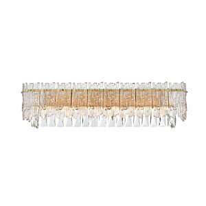 Emilia  Wall Sconce in Satin Gold And Clear by Elegant Lighting