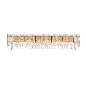 Emilia  Wall Sconce in Satin Gold And Clear by Elegant Lighting