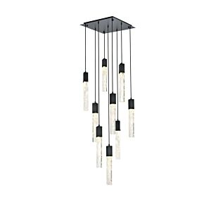 Aurora  Pendant in Black And Clear by Elegant Lighting