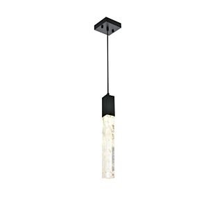 Aurora  Pendant in Black And Clear by Elegant Lighting