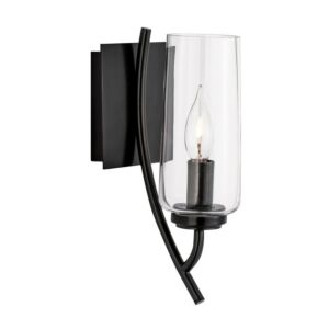 Tulip  Wall Sconce in Acid Dipped Black by ELK Home