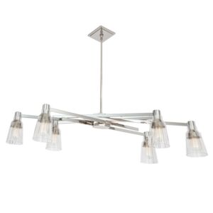 Carnival  Chandelier in Polished Nickel by ELK Home