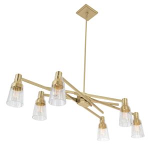 Carnival  Chandelier in Satin Brass by ELK Home