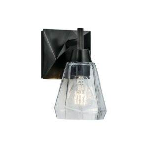 Arctic Bath Series  Bathroom Vanity Light in Acid Dipped Black by ELK Home