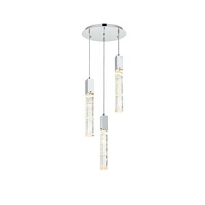 Aurora  Chandelier in Black And Clear by Elegant Lighting