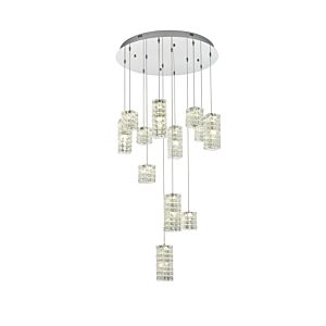 Aston LED Pendant in Chrome by Elegant Lighting