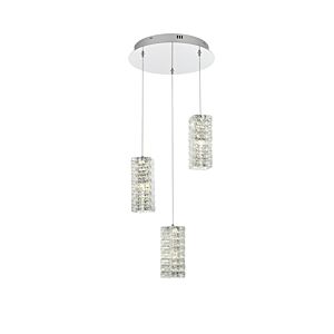 Aston LED Pendant in Chrome by Elegant Lighting