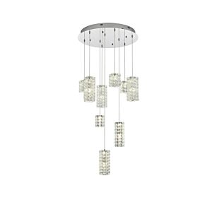 Aston LED Pendant in Chrome by Elegant Lighting