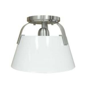 Jepson  Semi Flush Mount in Matte White by ELK Home