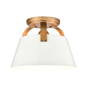 Jepson  Semi Flush Mount in Matte White by ELK Home