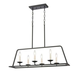 Ellisville  Chandelier in Matte Black by ELK Home