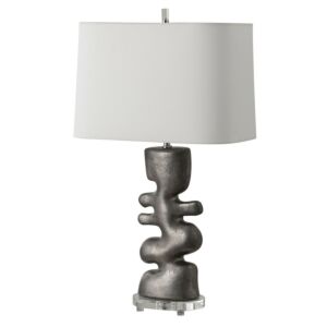 Free Flowing  Table Lamp in Tarnished Nickel by Uttermost