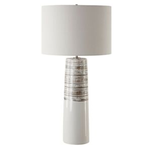 Haven  Table Lamp in Brushed Plated Nickel by Uttermost