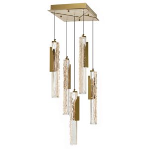 Valira LED Mini Pendant in Brass by CWI Lighting