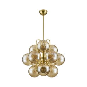 Cronus  Chandelier in Vintage Polished Brass by Corbett Lighting