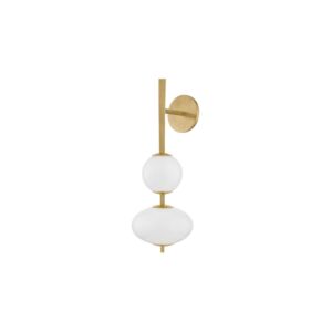 Charoite LED Wall Sconce in Vintage Brass by Corbett Lighting