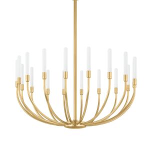 Amalthea LED Chandelier in Vintage Brass by Corbett Lighting