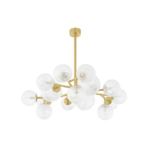 Glasgow  Chandelier in Vintage Polished Brass by Corbett Lighting