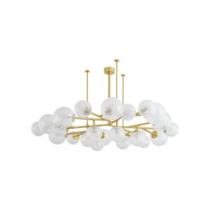 Glasgow  Chandelier in Vintage Polished Brass by Corbett Lighting