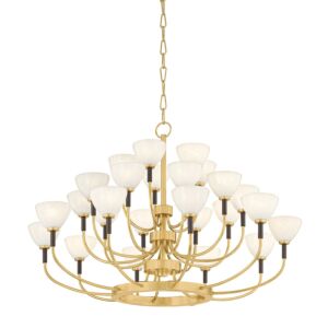 Brahma LED Chandelier in Vintage Polished Brass Bronze by Corbett Lighting