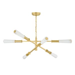 Dashiell LED Chandelier in Vintage Polished Brass by Corbett Lighting