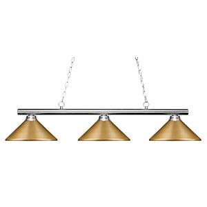 Z-Lite Sharp Shooter 3-Light Linear Pendant Light In Chrome