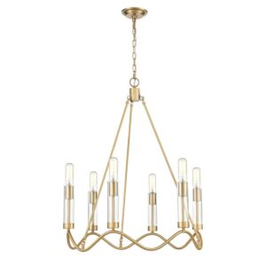 Celsius  Chandelier in Satin Brass by ELK Home