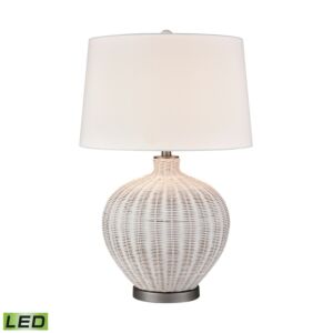 Brinley LED Table Lamp in White by ELK Home