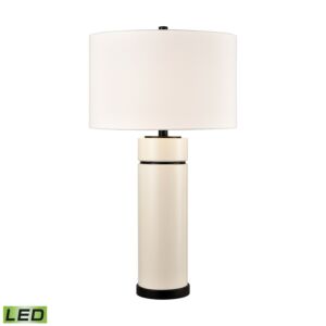 Emerson LED Table Lamp in White Glazed by ELK Home