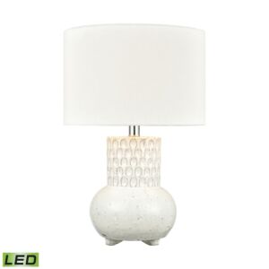 Delia LED Table Lamp in White by ELK Home