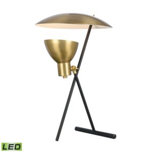 Wyman Square LED Table Lamp in Satin Gold by ELK Home