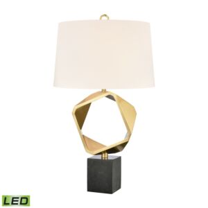 Optical LED Table Lamp in Brass by ELK Home