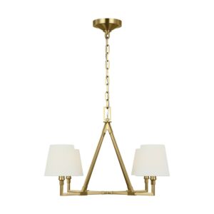 Perth  Chandelier in Burnished Brass by Visual Comfort Studio