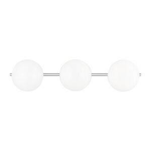 Lune  Bathroom Vanity Light in Chrome by Visual Comfort Studio