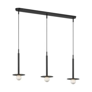 Nodes  Linear Pendant in Midnight Black by Visual Comfort Studio