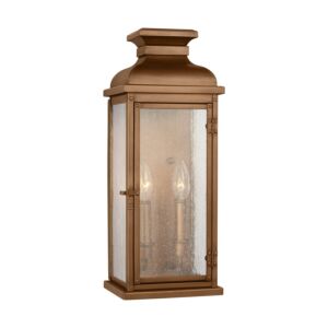 Pediment  Wall Lantern in Natural Copper by Visual Comfort Studio